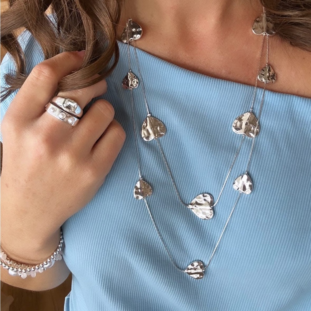 Park Lane Silver Heart Necklace